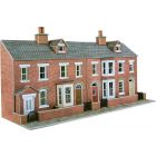Terraced House Fronts in Red Brick, Low Relief