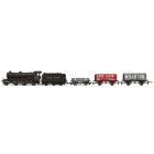 Peppercorn 2-6-0 62006 British Railways Transitional Livery with 3 Plank Wagons Train Pack