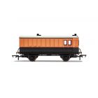 LSWR Four Wheel Luggage Brake 140, L&SWR Lined Salmon & Cream Livery