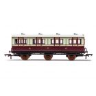 LNWR Six Wheel First 1889, LNWR Lined White & Plum Livery