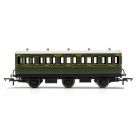 SR Six Wheel Third 1908, SR Lined Maunsell Olive Green Livery
