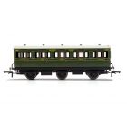 SR Six Wheel Third 1909, SR Lined Maunsell Olive Green Livery