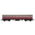 BR (Ex LMS) Stanier 57' Period III Third Non-Corridor M11912M, BR Maroon Livery