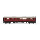 BR (Ex GWR) Collett 'Bow Ended' Brake Third Corridor Left Hand W4936W, BR Maroon Livery