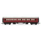 BR (Ex GWR) Collett 'Bow Ended' Composite Corridor Right Hand W6137W, BR Maroon Livery
