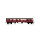 BR (Ex GWR) Collett 57' 'Bow Ended' E131 Nine Compartment Composite Left Hand W6237W, BR Crimson Livery