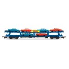 BR Car Transporter BR Blue Livery, Includes Wagon Load