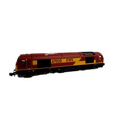 Dapol N Scale, 2D-010-015 EWS Class 67 Bo-Bo, 67020, EWS Livery, DCC Ready small image