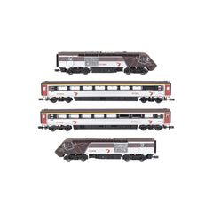 Dapol N Scale, 2D-019-016 Arriva Class 43 'HST' 4 Car DMU Bo-Bo, 43285 & 43321 (43285 & 43321), Arriva Cross Country Livery, DCC Ready small image