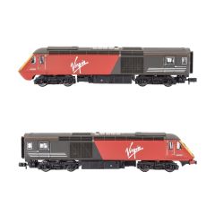 Dapol N Scale, 2D-019-205 Virgin Trains Class 43 'HST' 2 Car DMU Bo-Bo, 43080 & 43091 (43080 & 43091), Virgin Trains (Original) Livery, DCC Ready small image