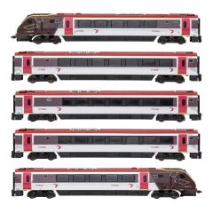 Dapol N Scale, 2D-023-003 Arriva Class 221 5 Car DEMU 221136 (Unknown), Arriva Cross Country Livery, DCC Ready small image