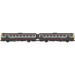 Dapol N Scale, 2D-142-008 BR Class 142 2 Car DMU 142038, BR Regional Railways (Red, Grey & White) Livery, DCC Ready small image