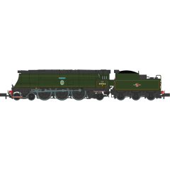 Dapol N Scale, 2S-034-002 BR (Ex SR) Battle of Britain Class 4-6-2, 34066, 'Spitfire' BR Lined Green (Late Crest) Livery, DCC Ready small image