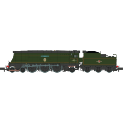 Dapol N Scale, 2S-034-007D BR (Ex SR) Battle of Britain Class 4-6-2, 34051, 'Winston Churchill' BR Lined Green (Late Crest) Livery, DCC Fitted small image