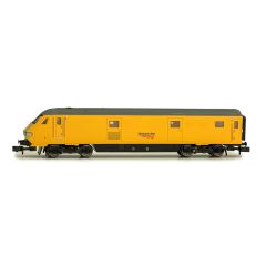 Dapol N Scale, 2D-017-004 Network Rail Mk3 DVT Driving Van Trailer 82124, Network Rail Yellow Livery, Dummy Unit - Not Motorised, DCC Ready small image