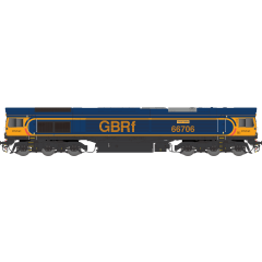 Dapol N Scale, 2D-066-005 GBRf Class 66/7 Co-Co, 66706, 'Nene Valley' GBRf GB Railfreight (Revised) Livery, DCC Ready small image