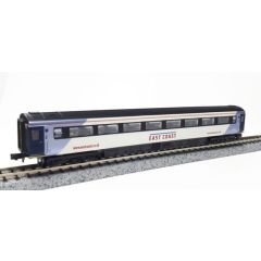 Dapol N Scale, 2P-005-832 East Coast Mk3 TS Trailer Standard (Open) (HST) 42146, Coach E, East Coast Livery small image