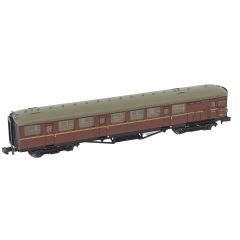 Dapol N Scale, 2P-011-274 BR (Ex LNER) Gresley 61' 6" Brake Composite Corridor E10014E, BR Maroon Livery small image