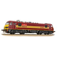 Bachmann Branchline OO Scale, 32-619 EWS Class 90/0 Bo-Bo, 90030, 'Crewe Locomotive Works' EWS Livery, DCC Ready small image