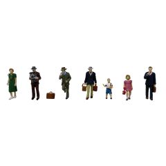 Bachmann Scenecraft OO Scale, 36-427 Post-War Era Figures - Set A small image