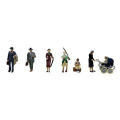 Bachmann Scenecraft OO Scale, 36-442 Post-War Era Figures - Set B small image