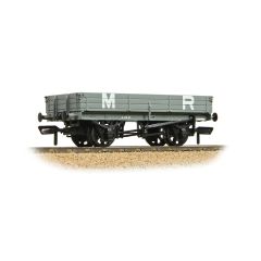 Bachmann Branchline OO Scale, 37-939A MR 3 Plank Wagon 10284, Midland Railway Grey Livery small image