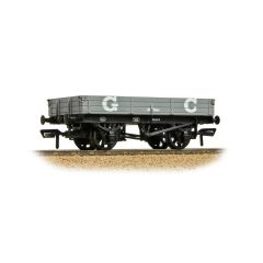 Bachmann Branchline OO Scale, 37-942A GCR 3 Plank Wagon 3123, GCR Grey Livery small image