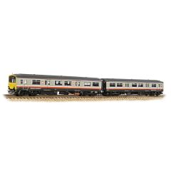 Graham Farish N Scale, 371-336SF BR Class 150/1 2 Car DMU 150133 (52133 & 57133), BR Regional Railways (Red, Grey & White) Livery GMPTE, DCC Sound small image