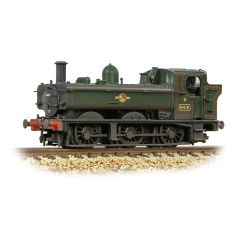 BR (Ex GWR) 64XX Class Pannier Tank 0-6-0PT, 6416, BR Lined Green (Late Crest) Livery, Weathered, DCC Ready