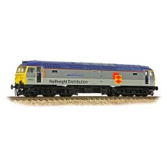 Graham Farish N Scale, 372-263 BR Class 47/4 Co-Co, 47555, 'The Commonwealth Spirit' BR Railfreight Distribution Sector Livery, DCC Ready small image