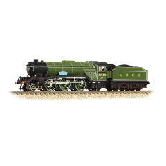 Graham Farish N Scale, 372-611 LNER V2 Class 2-6-2, 4843, 'Kings Own Yorkshire Light Infantry' LNER Lined Green (Original) Livery, DCC Ready small image