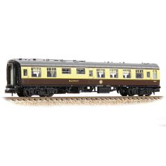 Graham Farish N Scale, 374-109A BR Mk1 RMB Restaurant Miniature Buffet W1814, BR (WR) Chocolate & Cream Livery small image