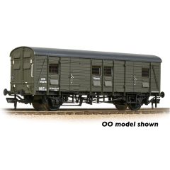 Graham Farish N Scale, 374-419 BR (Ex SR) CCT Covered Carriage Truck, BR Departmental Olive Green Livery small image