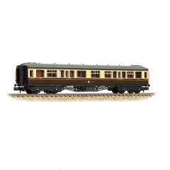 Graham Farish N Scale, 374-561B GWR Hawksworth 63' Composite Corridor 7257, GWR Chocolate & Cream Livery small image