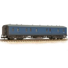 Graham Farish N Scale, 374-587 BR (Ex GWR) Hawksworth 63' Passenger Brake, BR Blue Livery, Weathered small image