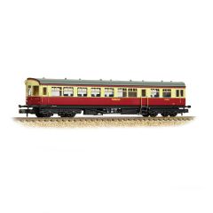 Graham Farish N Scale, 374-610A BR (Ex GWR) Hawksworth Auto-Trailer W220W, BR Crimson & Cream Livery small image