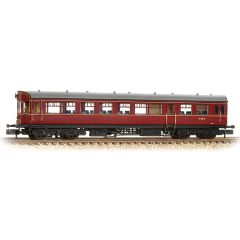 Graham Farish N Scale, 374-611 BR (Ex GWR) Hawksworth Auto-Trailer W228W, BR Maroon Livery small image