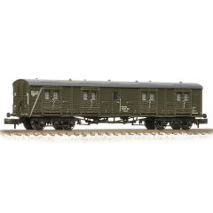 Graham Farish N Scale, 374-633 BR (Ex SR) Bogie B Luggage Van ADB977111, BR Departmental Olive Green Livery small image