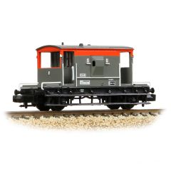 Graham Farish N Scale, 377-535B BR 20T Standard Brake Van B955096, BR Railfreight Red & Grey Livery small image