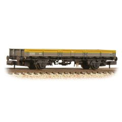 Graham Farish N Scale, 377-730B BR ZAA 'Pike' Open Wagon, BR Engineers Grey & Yellow Livery, Weathered small image