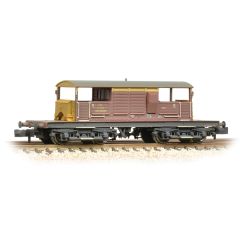 Graham Farish N Scale, 377-877 EWS (Ex SR) 25T 'Queen Mary' Brake Van ADS56299, EWS Livery, Weathered small image