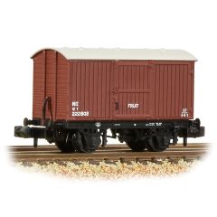 Graham Farish N Scale, 377-987 LNER 12T Fruit Van, Planked Ends 222802, LNER Bauxite Livery small image