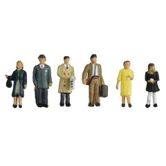 Graham Farish Scenecraft N Scale, 379-315 Station Passengers, Standing (1960s/1970s) small image