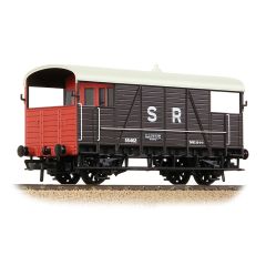 Bachmann Branchline OO Scale, 38-916 SR (Ex SE&CR) 25T 'Dance Hall' Brake Van S55462, SR Brown (Pre 1936) Livery small image