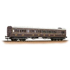 Bachmann Branchline OO Scale, 39-600A SE&CR Birdcage 60' Brake Composite Lavatory 1157, SE&CR Dark Lake Livery small image