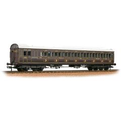 Bachmann Branchline OO Scale, 39-620A SE&CR Birdcage 60' Brake Third 1164, SE&CR Dark Lake Livery small image