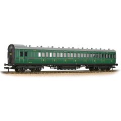 Bachmann Branchline OO Scale, 39-623 SR (Ex SE&CR) Birdcage 60' Brake Third 3455, SR Malachite Green Livery small image