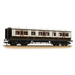 Bachmann Branchline OO Scale, 39-870A LNWR 50' Arc Roof Coaches Diag 268 Corridor Third 2374, LNWR Dark Claret & White Livery small image