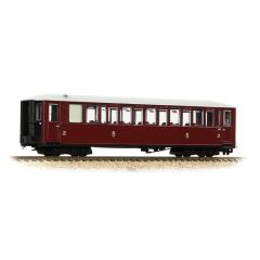 Bachmann Narrow Gauge OO-9 Scale, 394-101A Festiniog Railway (Ex FR) FR 'Tin Car' Coaches 120, FR Lined Maroon Livery small image