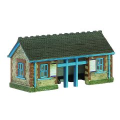 Graham Farish Scenecraft N Scale, 42-0096B Stone Waiting Room, Blue small image